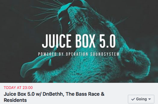 TheKingofKlubbs's tweet photo. Tonight Live from the @TheSugarhouse K♣️
Juice Box 5.0 Featuring the Beat Guru'z, BassRace, @dnbethhmusic &amp; residents. Powered by @OperationSound Doors Open at 11pm.
You can Catch @DJPhilthyRich, MistaBump &amp; Sly Roze Rocking Shiznit.
#Bass #Beats #Breaks #drumnbass #RT87 CU There https://t.co/llcCqFLT57