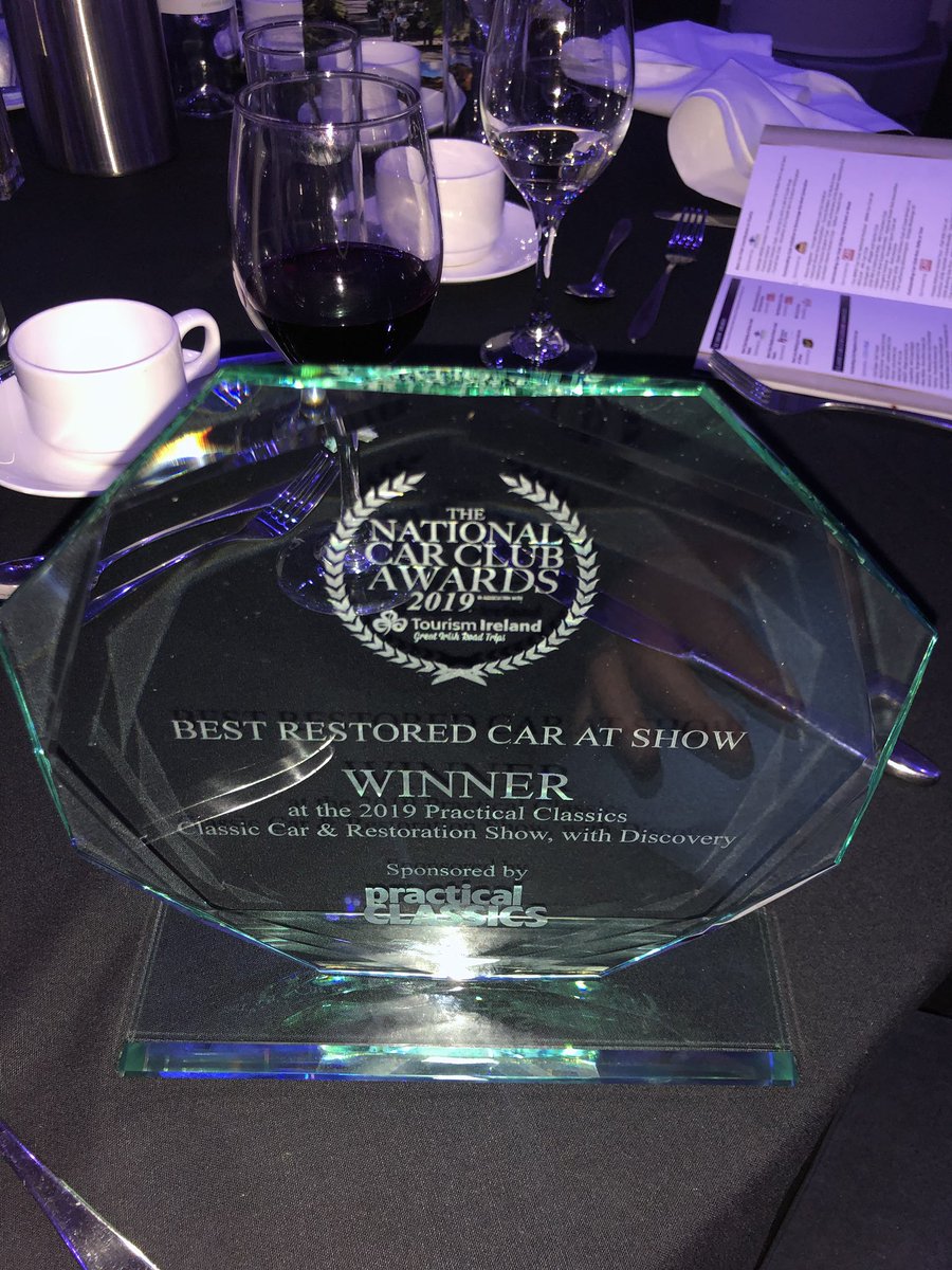 pre1940triumph's tweet photo. A huge congratulations to club member Brian Bromwich who has won “Best Restored Car at Show”
at @CarClubAwards 2019! https://t.co/tzroi2sn1f
