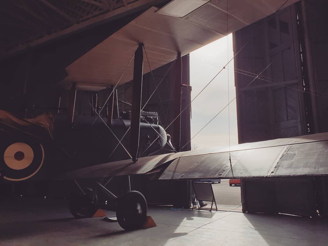 HuwHopkins's tweet photo. Doing aeroplaney things again. The majestic DH-9 at Duxford, an absolute work of art following its over a decade long restoration with Retrotec.
•
#aviation #ww1 #worldwar1 #worldwarone #greatwar #historicaircraftcollection #retrotec #duxford #iwmduxford https://t.co/9nC9TxtGRi
