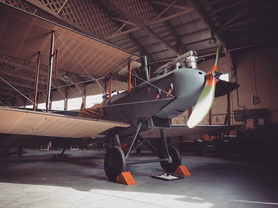 HuwHopkins's tweet photo. Doing aeroplaney things again. The majestic DH-9 at Duxford, an absolute work of art following its over a decade long restoration with Retrotec.
•
#aviation #ww1 #worldwar1 #worldwarone #greatwar #historicaircraftcollection #retrotec #duxford #iwmduxford https://t.co/9nC9TxtGRi