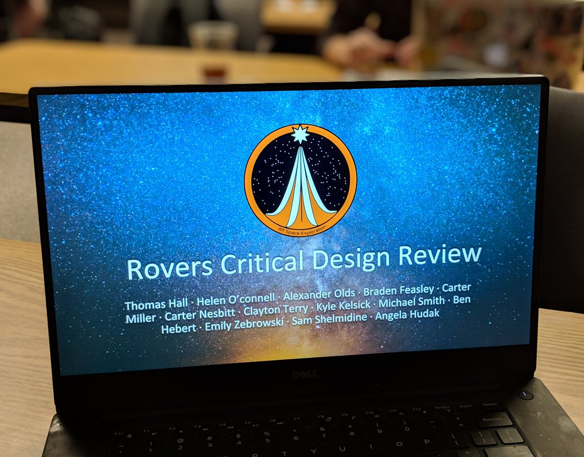 RITSPEX's tweet image. Today the #rovers and #astrodynamics teams participated in a SPEX Critical Design Review. The teams gained important feedback from senior students and alumni from industry.