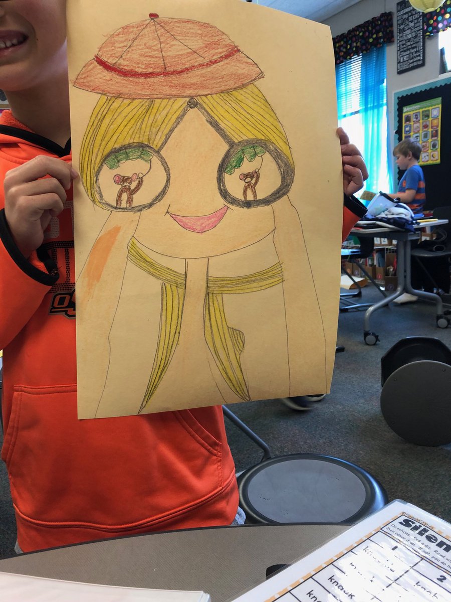 teacherherrod's tweet photo. It has been a great week learning about Jane Goodall. Awesome drawing Braeden! https://t.co/KWXSFGIYtF