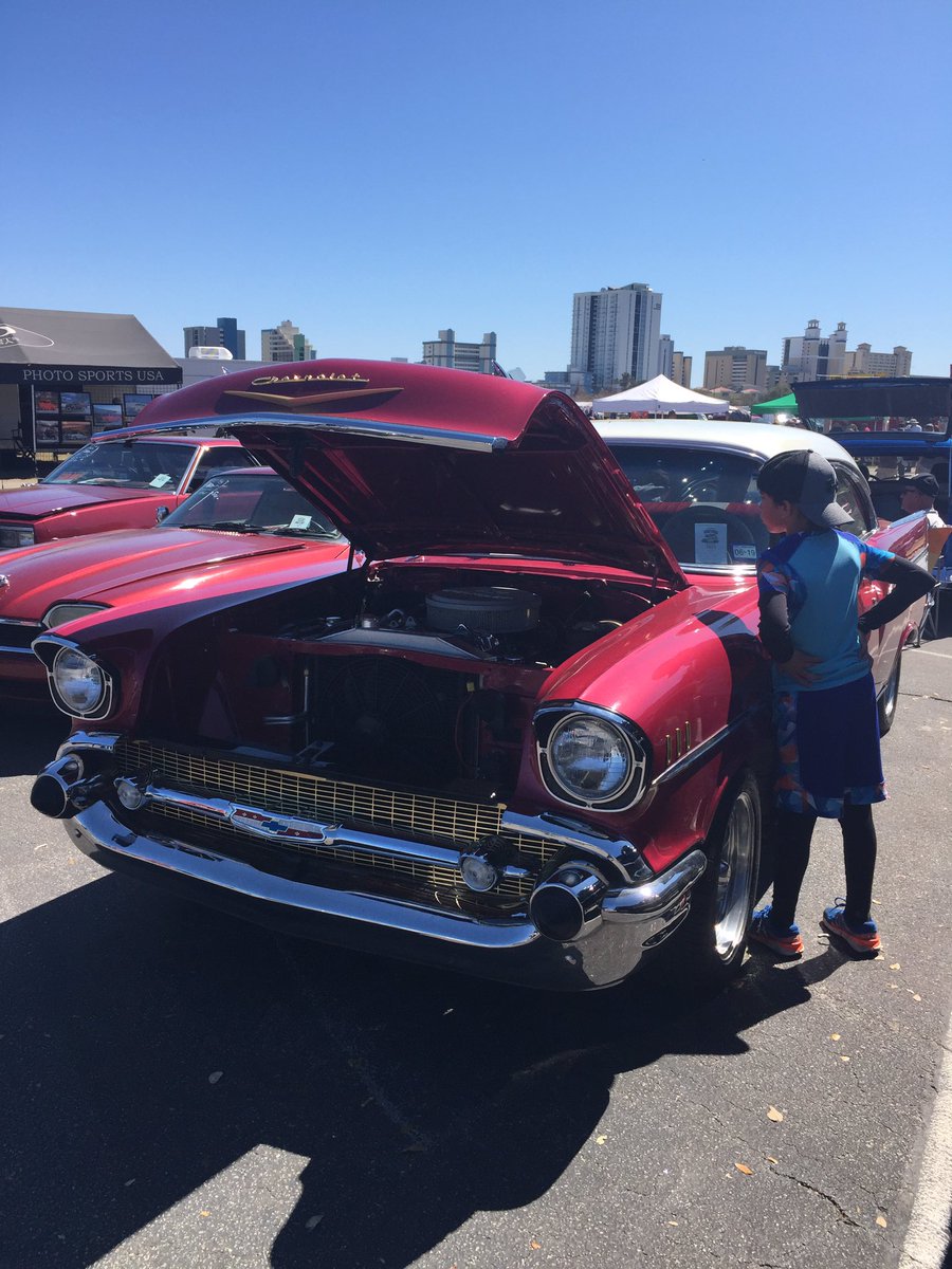 MattRHarris's tweet photo. The love affair with the American automobile and classics is alive and well!

#runtothesun19 #carshow #MyrtleBeach #DiscoverSC #musclecars #hotrods #classics #Chevrolet #bowtie #DudesWeekend https://t.co/iM4d3uQQij