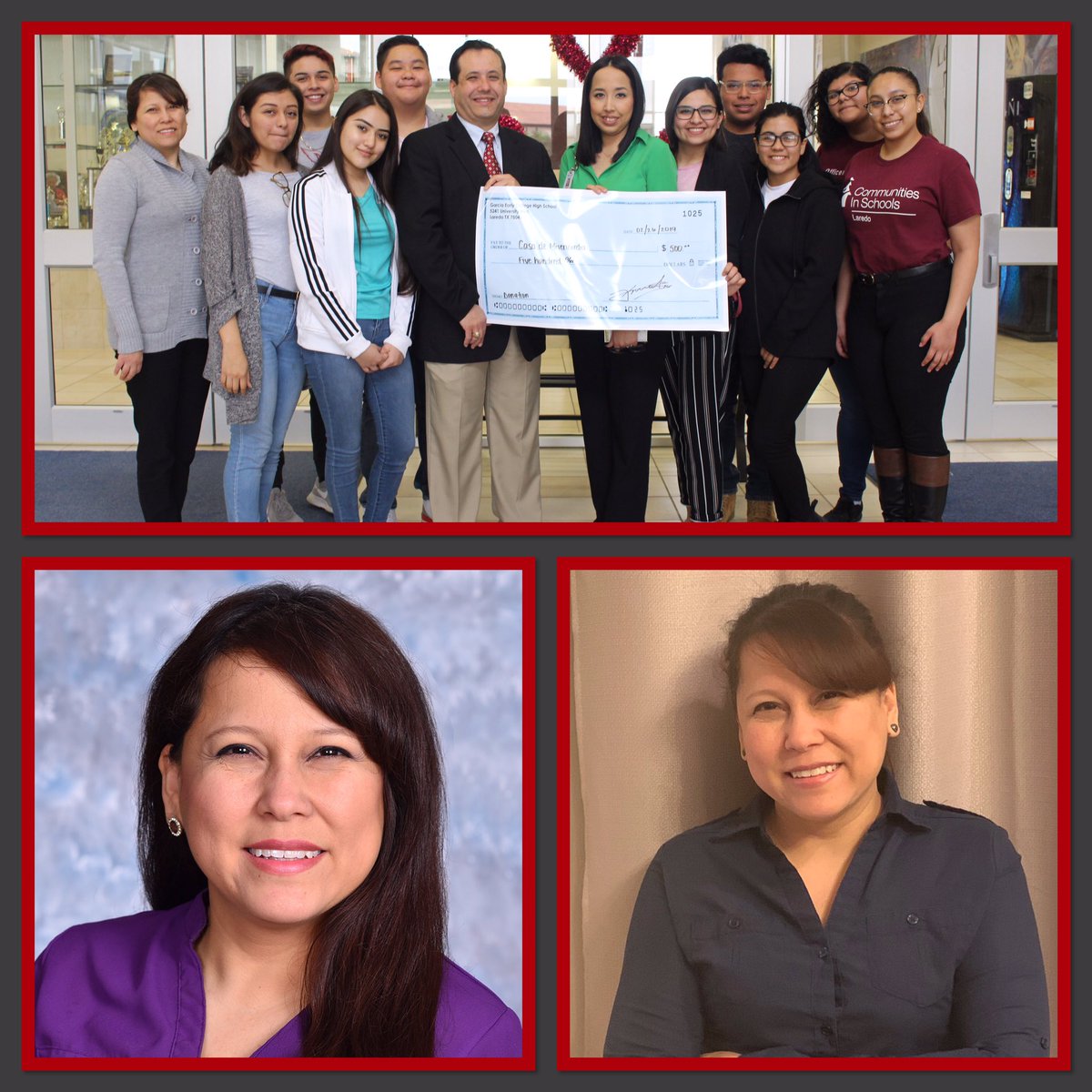 GarciaECHS's tweet photo. Congratulations to the School Bell Award Nominee, Ms. Cindy Hernandez. She was nominated by her colleagues to represent GECHS. #PhoenixPride #GECHS https://t.co/lrZbGKhHQN