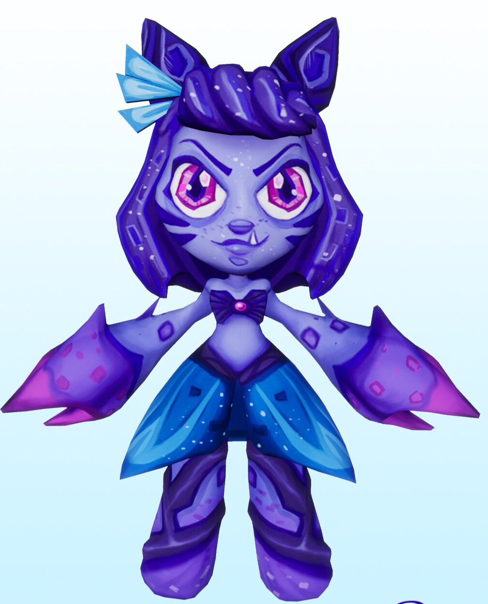 Sarahslyarts's tweet photo. My first 3D character for my game this semester... pear! 💜 #gameart #gaming #unrealengine4 https://t.co/RwJSQw6Uea