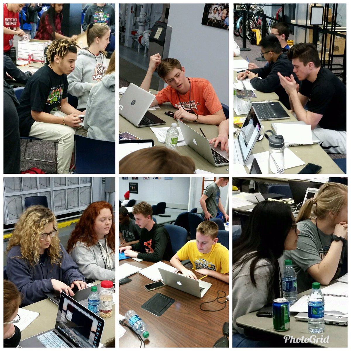 EHS_STEM's tweet photo. Our 2019 NASA students working through their portion of the 50 page presentation for the Space Settlement Design Competition!
#JSCSSDC19
@JordanMenning https://t.co/pIjE0I3B91