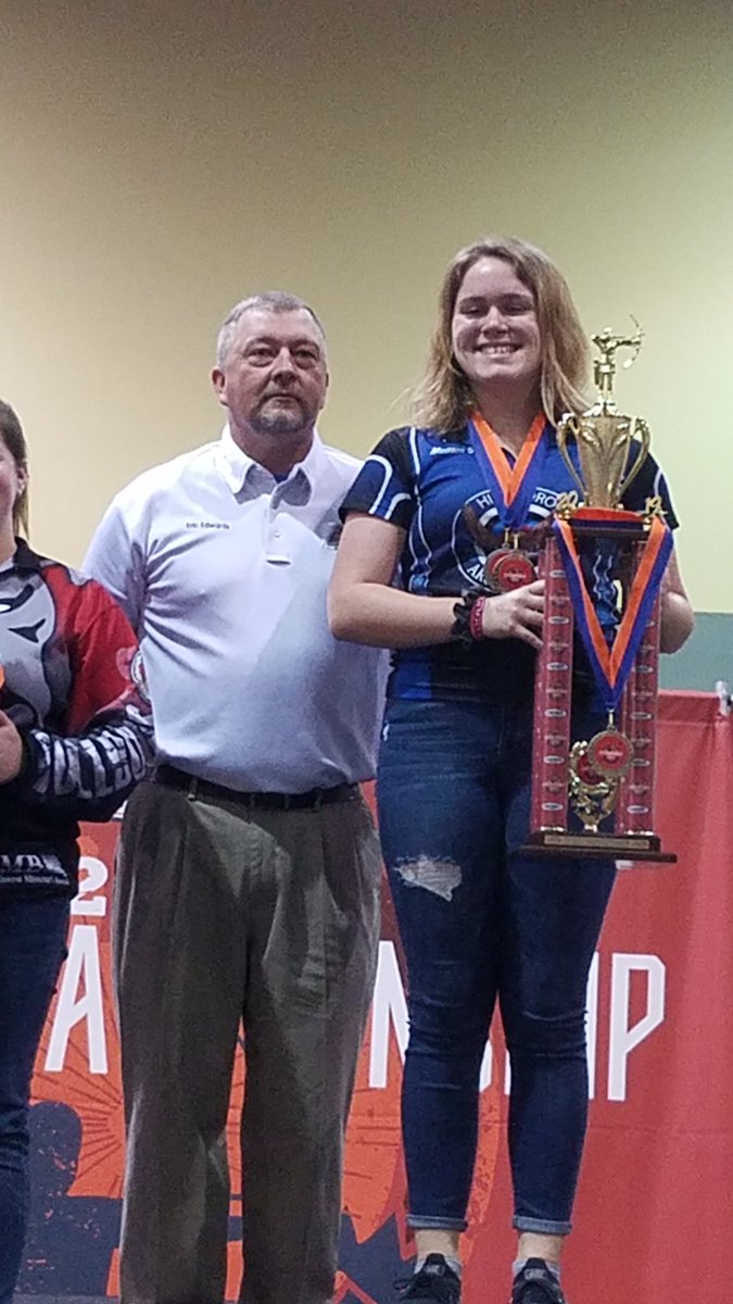 hsdr3archery's tweet photo. 1st place high school female senior Madison G. https://t.co/n5K1Ra1xqp