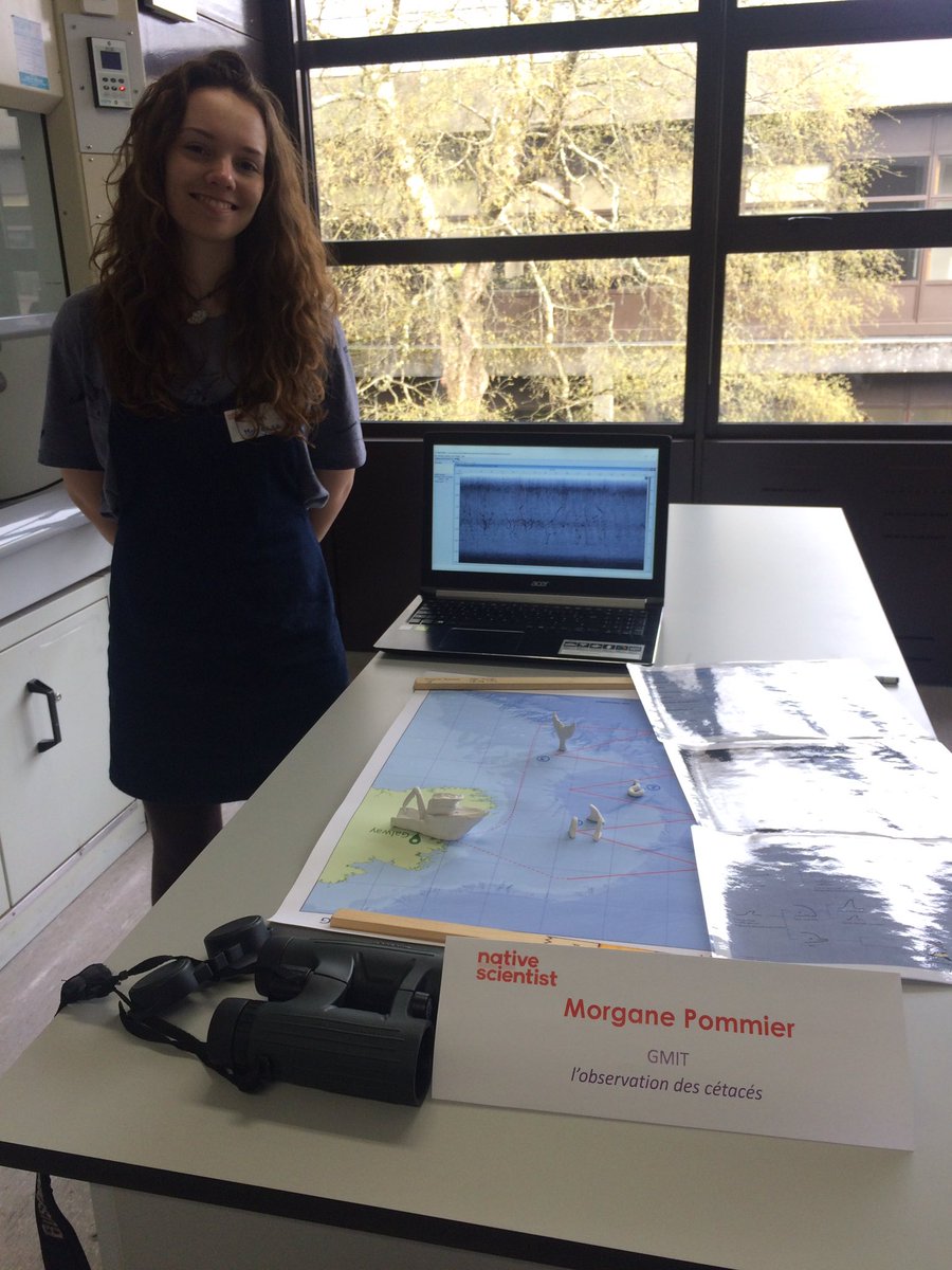 Cellexplorers's tweet photo. #nativescientist @morgane_pommier took the children on an expedition to identify sea mammals from visual & accoustic data! #FrancophonieFestival @FranceinIreland @Francophon_IE @GMITOfficial @NativeScientis1 #Believeinscience #scienceinfrench https://t.co/ZIBQ9nHmMi