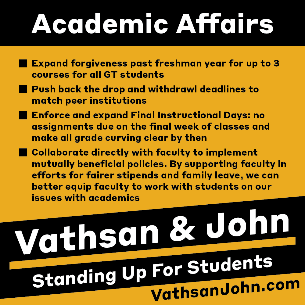 VathsanJohn's tweet photo. We need SGA to cut out the middleman and work directly with Faculty to improve our academic policies https://t.co/CZf4WAk4v9
