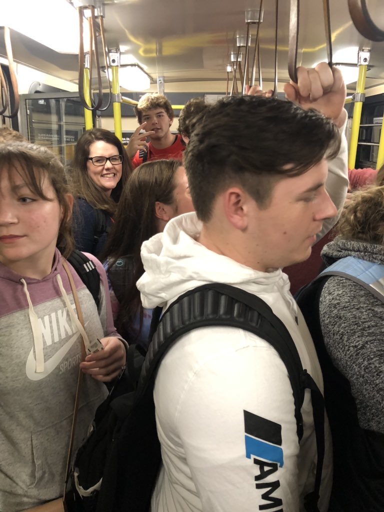 SPstudentTravel's tweet photo. Our first metro experience of the tour was a success. https://t.co/YKItfq6lNg