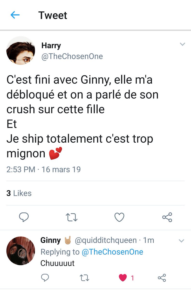 hpships's tweet photo. C'est fini avec Ginny https://t.co/rsfAq9LAaw