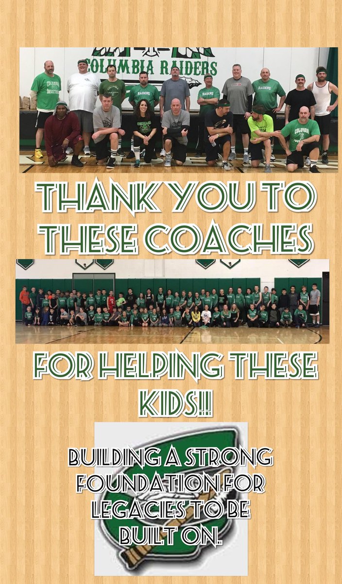 ColYouthHoops's tweet photo. It's officially a wrap on the season after a coaches' game followed by team awards! Thank you to all involved with yet another successful Columbia Youth Basketball season! Too many to mention. Raidernation, the foundation is being built. #futureRaiders #sorecoaches https://t.co/6MdNB8SWpD