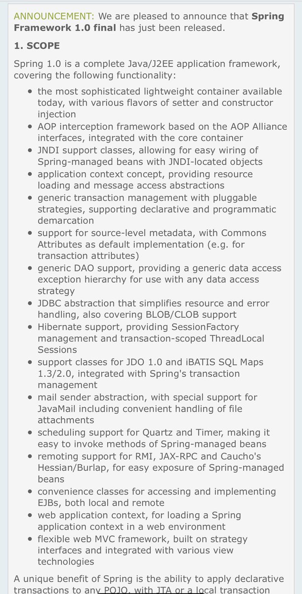 Happy birthday to the revolutionary <a href="/springframework/">Spring Framework</a> who turned 15 years old today!