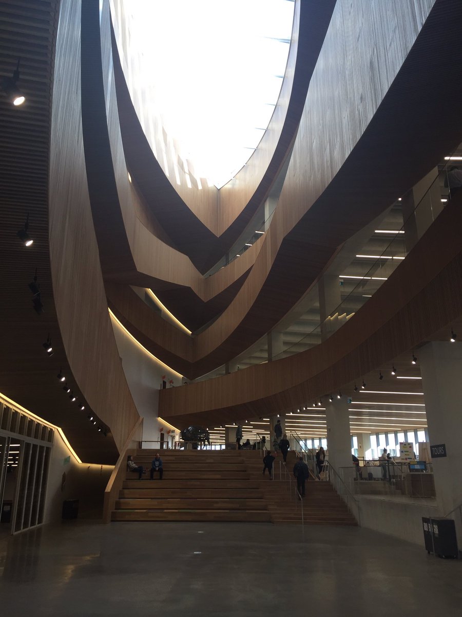 dianwyntjes's tweet photo. Great tour with the @rdpl #RedDeer Board members as we visited several Calgary library branches & their new Calgary library. Wonderful vision & a fabulous community space for the new downtown library. Definitely worth a visit if you want a road trip #ISupportLibraries #community https://t.co/XA3UTuVMXX