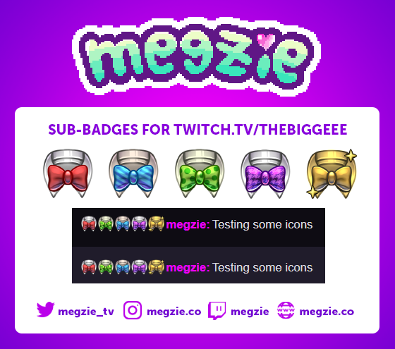 meganbuckman_'s tweet photo. (ﾉ◕ヮ◕)ﾉ*:・ﾟ✧ Sub-badges for @TheBigGeeeAus | #twitchcreative #artisanassembly *:･ﾟ✧*:･ﾟ✧ https://t.co/VH060pLVMB