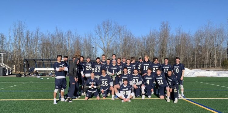 ICClubLax's tweet photo. Ithaca with the 7-3 Win over Syracuse! Goals scored by: Tyler Cunnington-2, Tim Kuta-1, Eric Brown-1, Jonah Biblowitz-1, Tom Scully-1 and Aaron Sanchez-1. Great win boys! #ICWHO @NCLLax https://t.co/nlOCsUTbNM