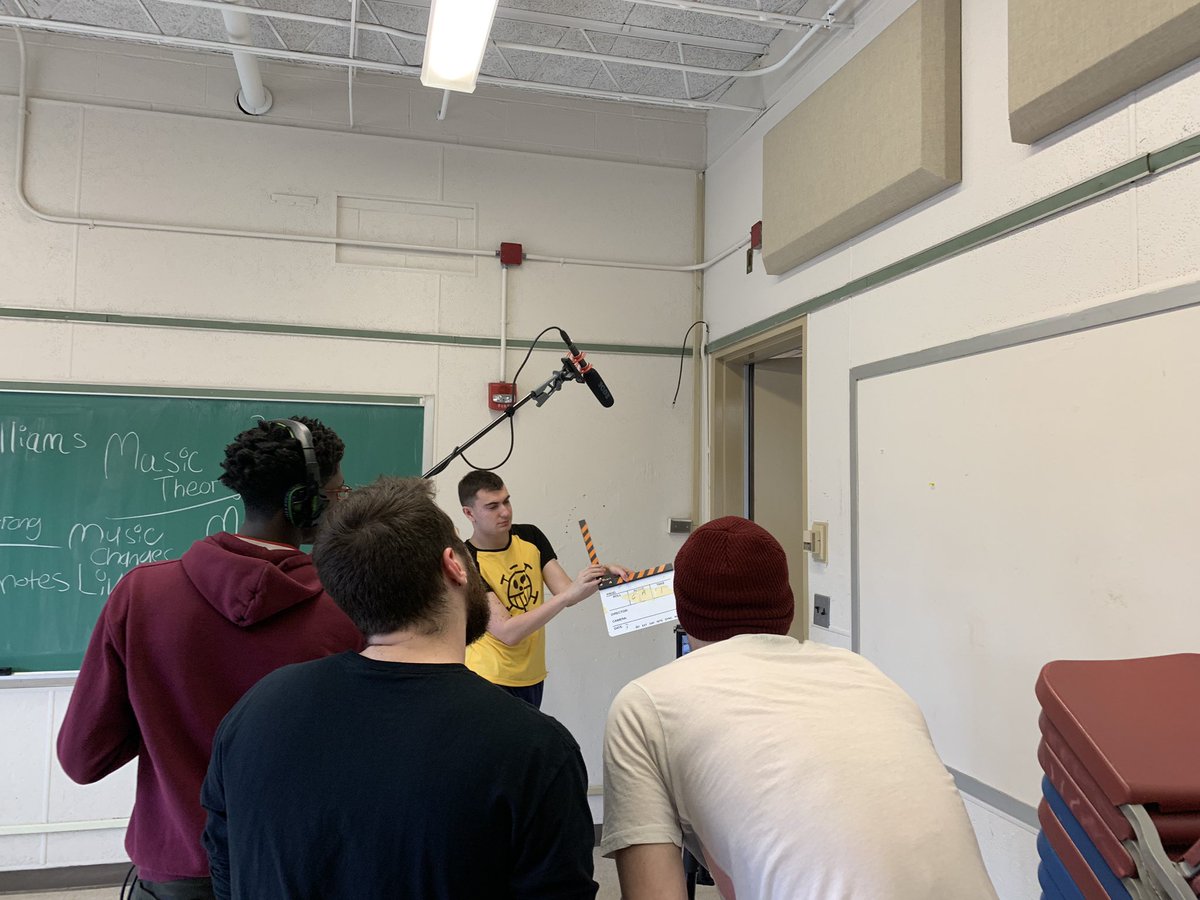 profchriss's tweet photo. WPU Film 3: We made 2 films! NYC actors, great locations, scripts, and produced like professionals!! #teamhobart #wpunj https://t.co/rKb2ihdz6W