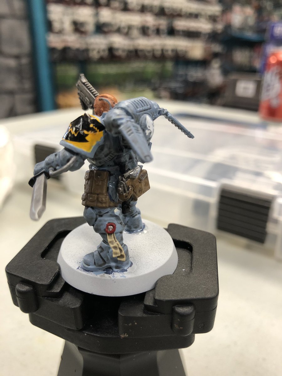 CadetsGaming's tweet photo. Fruits of today’s painting. Would have gotten more done but it took way too long to cut and glue the figures. But very pleased with the end result. Come play some Kill Team with me Thursday! https://t.co/DOjlmabINc