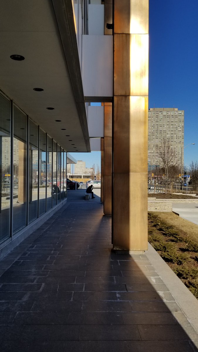 Joel_LeonD's tweet photo. Pleasant surprise on a supply run for @ToSoArch #charrette! @costcocanada at Thorncliffe retained part of 1965 #modernist office building by Mathers and Haldenby (former @cocacola_ca ) and has posted info on its design! #knowthearchitect https://t.co/wG7fJIsL9w