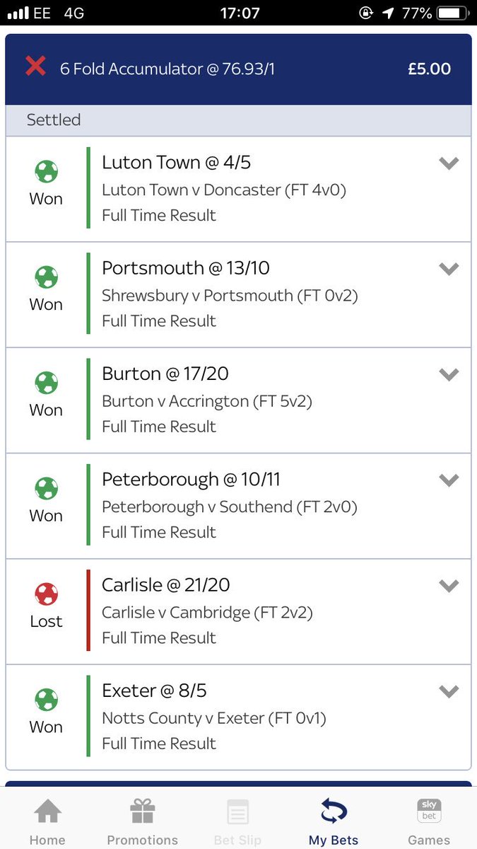 JackHayes74's tweet photo. Group bets are all fun and games until 10 man Exeter score a 93rd minute winner &amp; your selection let’s the lads down. Cheers @officialcufc @SkyBet https://t.co/5ETkQD70Nn