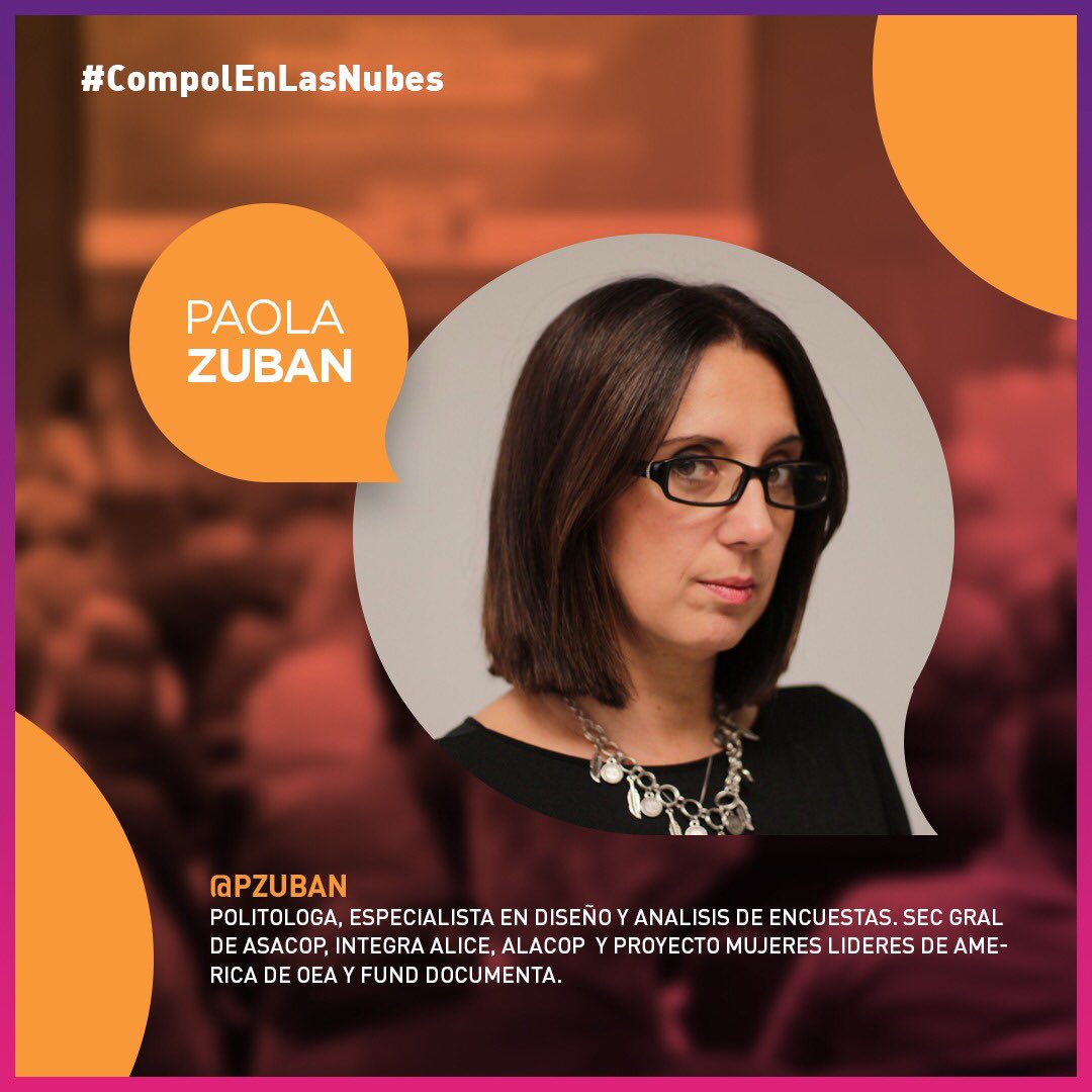 compol_nubes's tweet photo. "CAMPAÑAS ELECTORALES CON
PERSPECTIVA DE GÉNERO" por @pzuban 
En Salta, el próximo viernes. https://t.co/GbD4qzK1bR