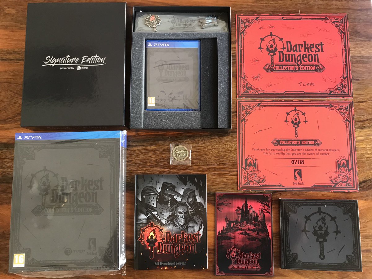 WeirdAndRetro's tweet photo. @ResetC64 Currently finding time to enjoy @DarkestDungeon on the #PSVita 😱😍This game sucked me into the darkest depths akin to the way Dr. Karina Schumacher-Weiß was vehemently snatched under the @WhiteVault by the “skinny, black… thing” « (ie: game &amp; podcast HIGHLY Recommended! ;) https://t.co/FdMUIbwVAc