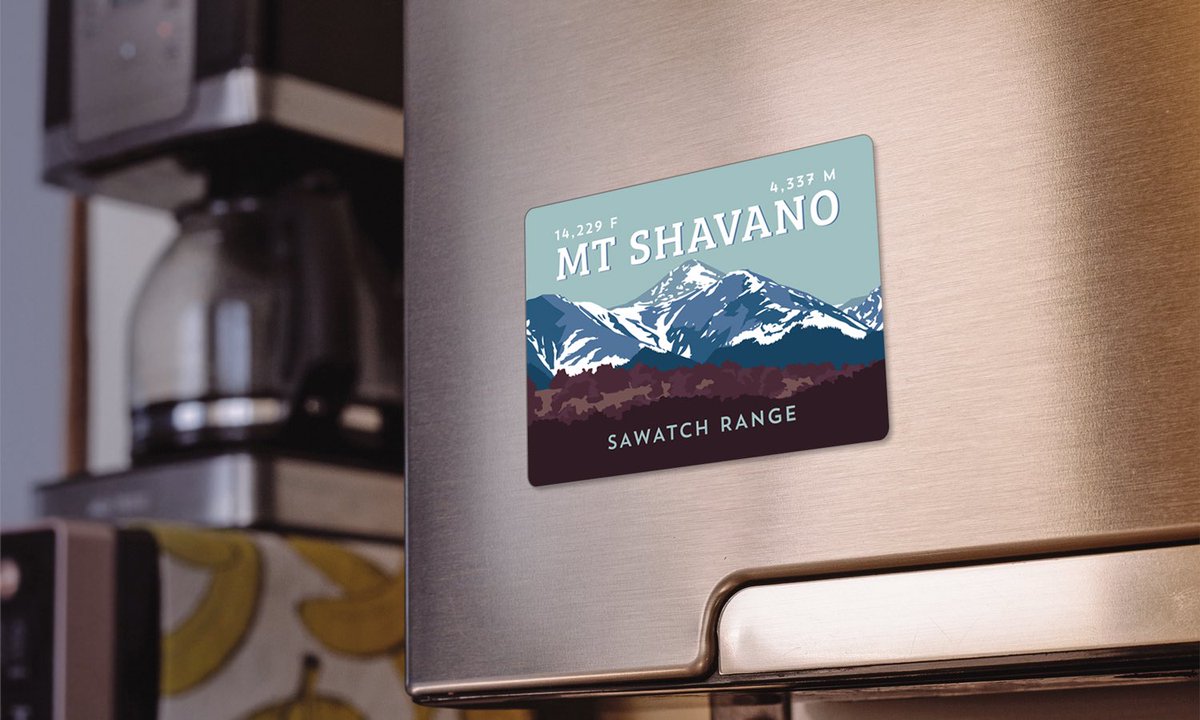 HinterlandShop's tweet photo. Check out our new Mount Shavano illustration!
.
Available now as a sticker and magnet.
#colorado #14er #hiking #mountains #shavano #sawatch #design #illustration #takeyouradventurehome https://t.co/wTyFt6pa2U