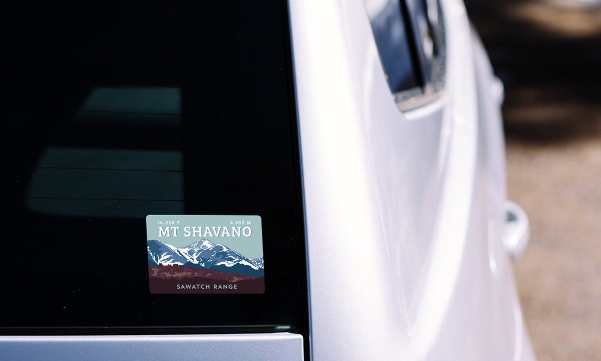 HinterlandShop's tweet photo. Check out our new Mount Shavano illustration!
.
Available now as a sticker and magnet.
#colorado #14er #hiking #mountains #shavano #sawatch #design #illustration #takeyouradventurehome https://t.co/wTyFt6pa2U