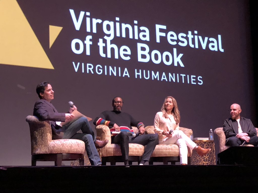 socialchanger's tweet photo. Future Tense panel @VABookFest — prodigiously talented & honest writers we’ll be reading for the next 25 years: @Sarah_Smarsh @MitchSJackson @_joseolivarez
#VaBook
Genuinely repping #portland #kansas #chicago via #nonfiction #memoir #poetry
@VAHumanities https://t.co/YazUcWUPBe