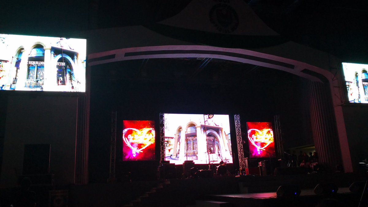 SHC1884Official's tweet photo. Sr. Josefina R. Quiachon, D. C. gave her message and unvieled the new Sacred Heart College ♥️♥️♥️ #OneHeartForSacredHeart #RebuildSHC https://t.co/EeB13I7c0q https://t.co/FnrSDn3l8r