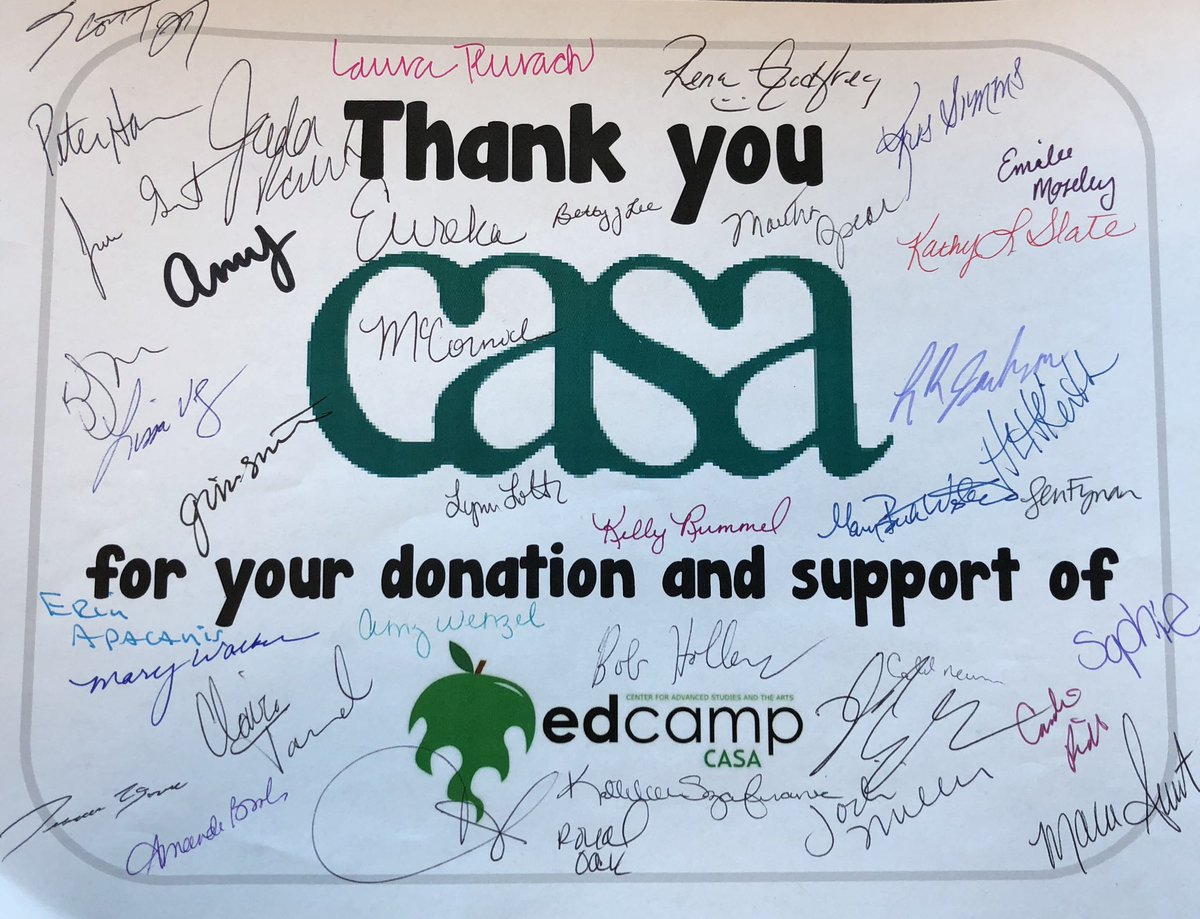 EdCampCASA's tweet photo. The 4th annual #EdcampCASA was a success! 👏🏼 We are grateful so many passionate educators decided to come hang out with us today. Many thanks to @I_AM_CASA, @OakParkSchools &amp; @BerkleySchools — we couldn’t have done it without their support! #unconference #berkleydifference https://t.co/CNonmgjaar