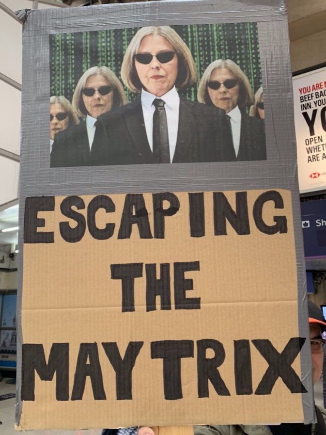 ScuolaNoCovid's tweet photo. #Brexit is #Maytrix https://t.co/YLgwskRY3H