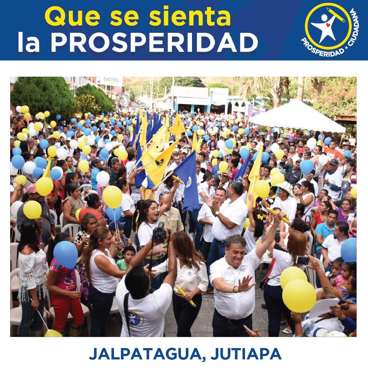 Cada día somos más, gracias mi gente linda, Jalpatagua es de Prosperidad Ciudadana 💙
