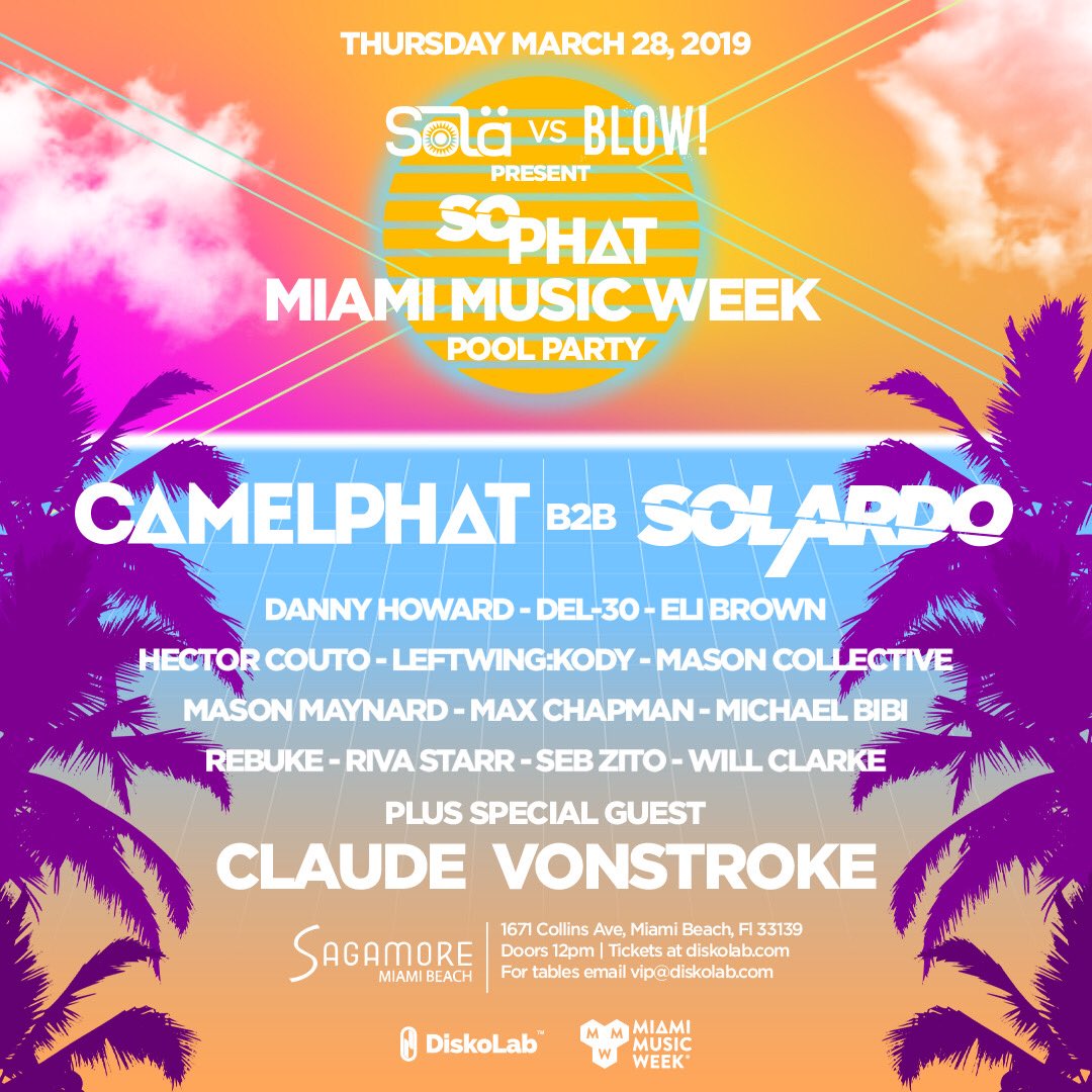 Also.. this pool party is looking 🔥

<a href="/CamelPhat/">CAMELPHAT</a> <a href="/solardomusic/">Solardo (blue tick)</a> <a href="/VonStroke/">VonStroke</a> <a href="/rivastarr/">Riva Starr</a> <a href="/djwillclarke/">Lil' Clarkie</a> &amp; more = perfect pool party vibes ☀️

Check <a href="/Diskolab/">DiskoLab</a> for the complete list of their MMW parties 🌞