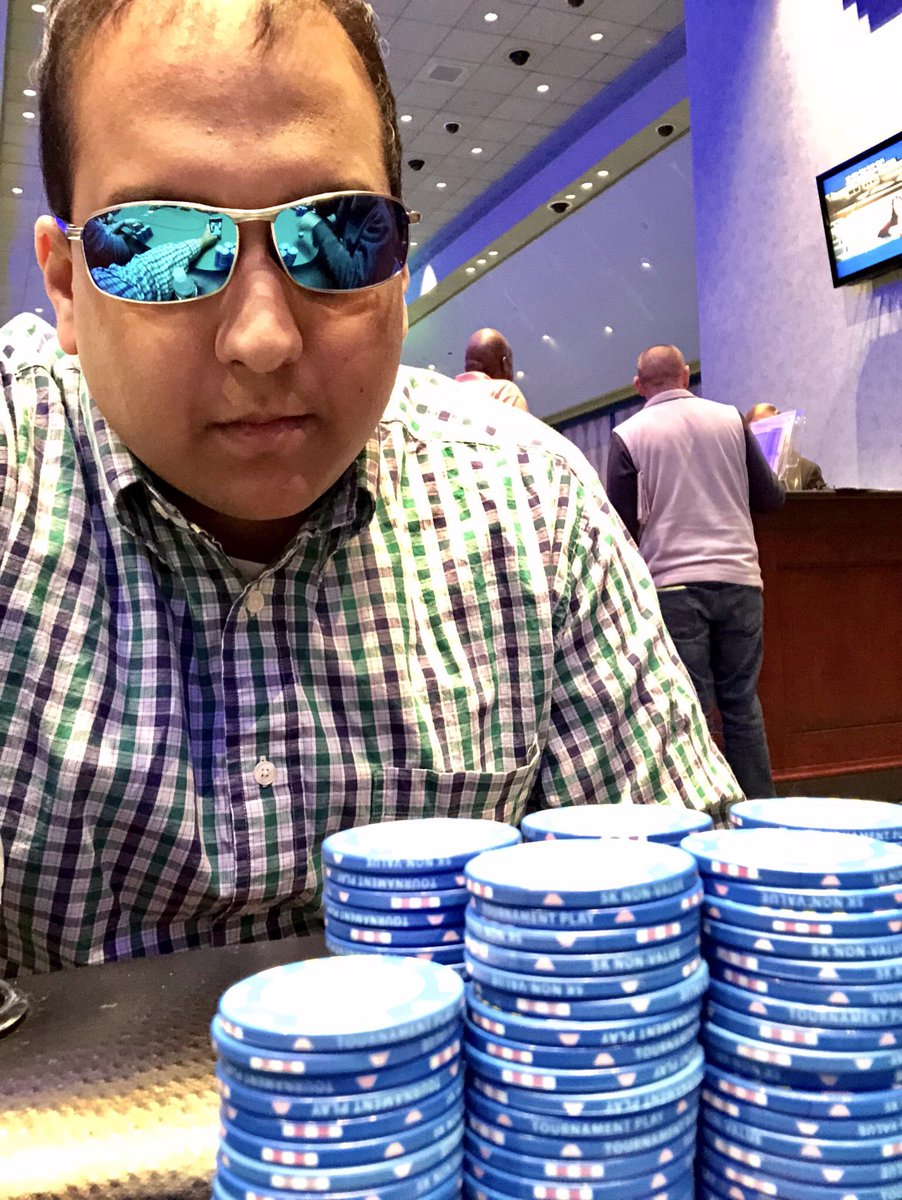 MattSoleyn's tweet image. Sitting at the FINAL TABLE with over 1 MILLION in chips! #FPC2019 #SuperStackTurbo #poker