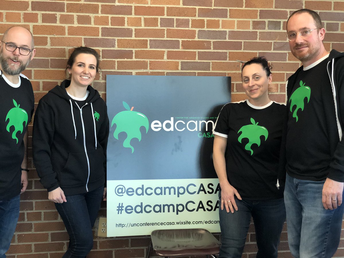 Thank you <a href="/goarmadillo/">Armadillo Printwear</a> for helping us look extra cool in our Edcamp gear! 🍏 #EdcampCASA