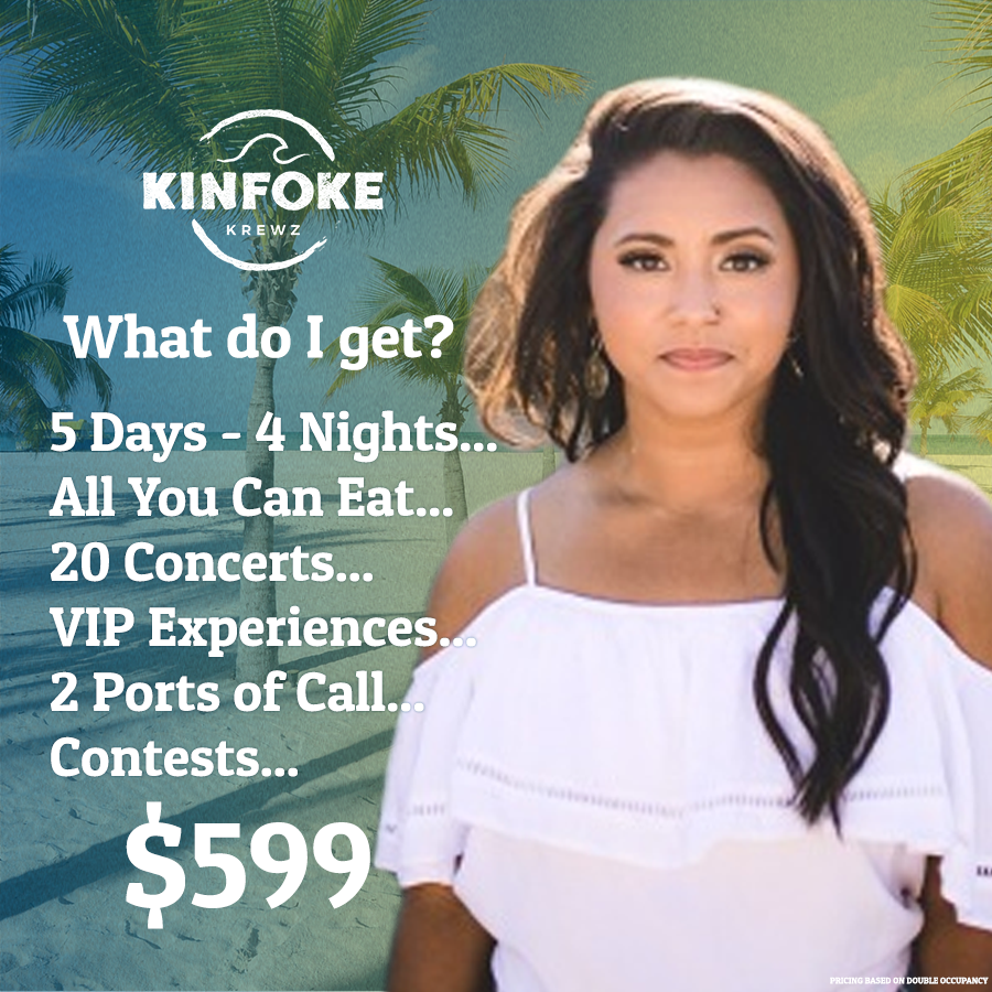 kinfokekrewz's tweet photo. 5 Epic Days! 10 Artists! 20 Plus Concerts! – starting at just $599/person… $50 Deposit...

Book Today: (800) 813-6884
https://t.co/nNlDA5hfKr

#kinfokekrewz #bigsmo #twangandround #gunnerfromjawga #lennycooper44 #kinfoke #cypressspring #amberdelacruz #tommychayne #countywide https://t.co/DEng5uMoV5