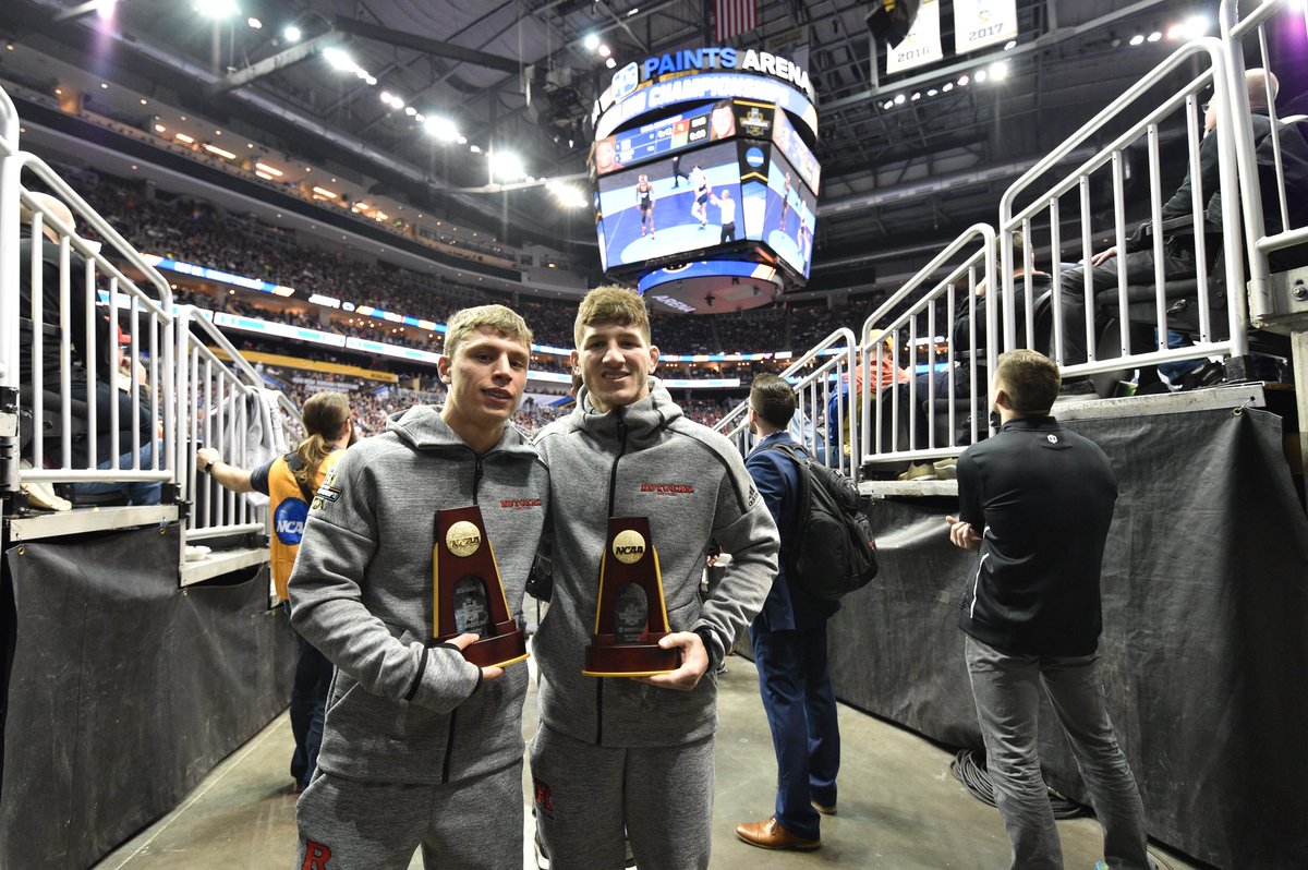 RUWrestling's tweet photo. Just your two national champions.

#RelentlessPursuit | #GoRU https://t.co/KQNi6R7nwJ