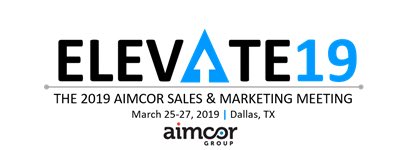 Looking forward to seeing everyone in #Dallas tomorrow on the eve of #Elevate19, the <a href="/AIMCOR_Group/">AIMCOR Group, LLC.</a> Annual Sales &amp; Marketing meeting!