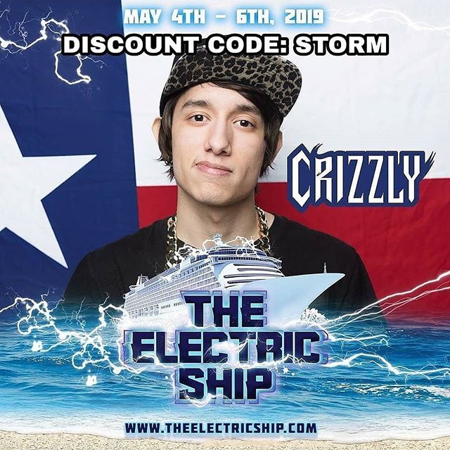 texasmusicfests's tweet photo. @theelectricship is bringing @crizzly to throw a giant pizza party on the sea!
.
Enter code “STORM” at https://t.co/ekOE0Efu7x to get your tickets for less than $300 🛳 🌊🍕
.
#Crizzly #TheElectricShip #TheElectricShip2019 #PizzaParty #PartytotheBahamas… https://t.co/MZMMoc8hGe https://t.co/x85P4VQya0