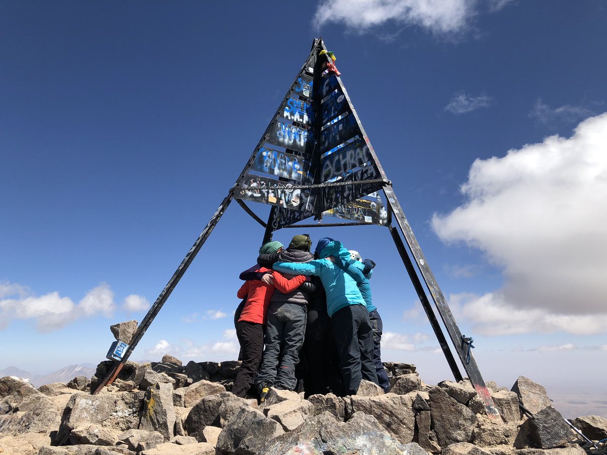AdventurousEwe's tweet photo. They made it! The amazing #adventurequeens team successfully summited #Toubkal the highest mountain in North Africa. #ewecandoit #thisflockrock #pushyourlimits https://t.co/ITwVkraecX