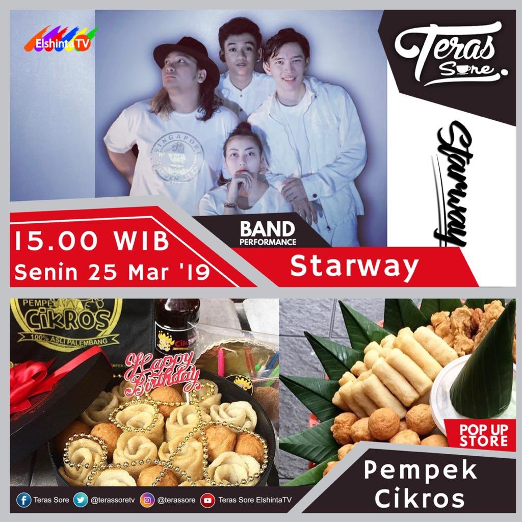 #StarWayGig Tomorrow: Monday, March 25 2019. <a href="/terassoretv/">terassore</a> <a href="/ElshintaTV/">ElshintaTV Jakarta</a> LIVE. 3:00 PM.