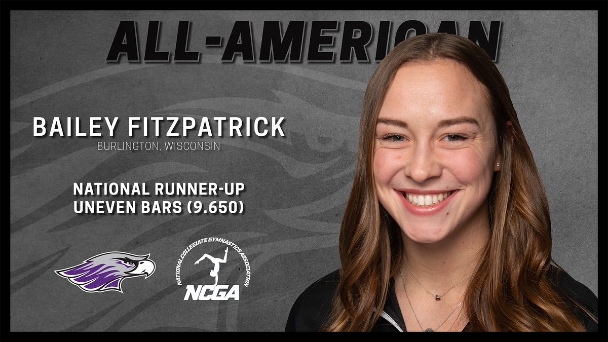UWWGymnastics's tweet image. Four others joined Franchesca Hutton as All-Americans in their respective events. Congrats to Bailey Fitzpatrick, Acacia Fossum, Lauren Marshall and Blaise Wilson! || #NCGAGym