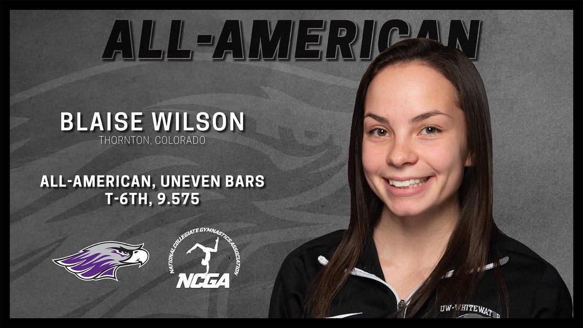 UWWGymnastics's tweet image. Four others joined Franchesca Hutton as All-Americans in their respective events. Congrats to Bailey Fitzpatrick, Acacia Fossum, Lauren Marshall and Blaise Wilson! || #NCGAGym
