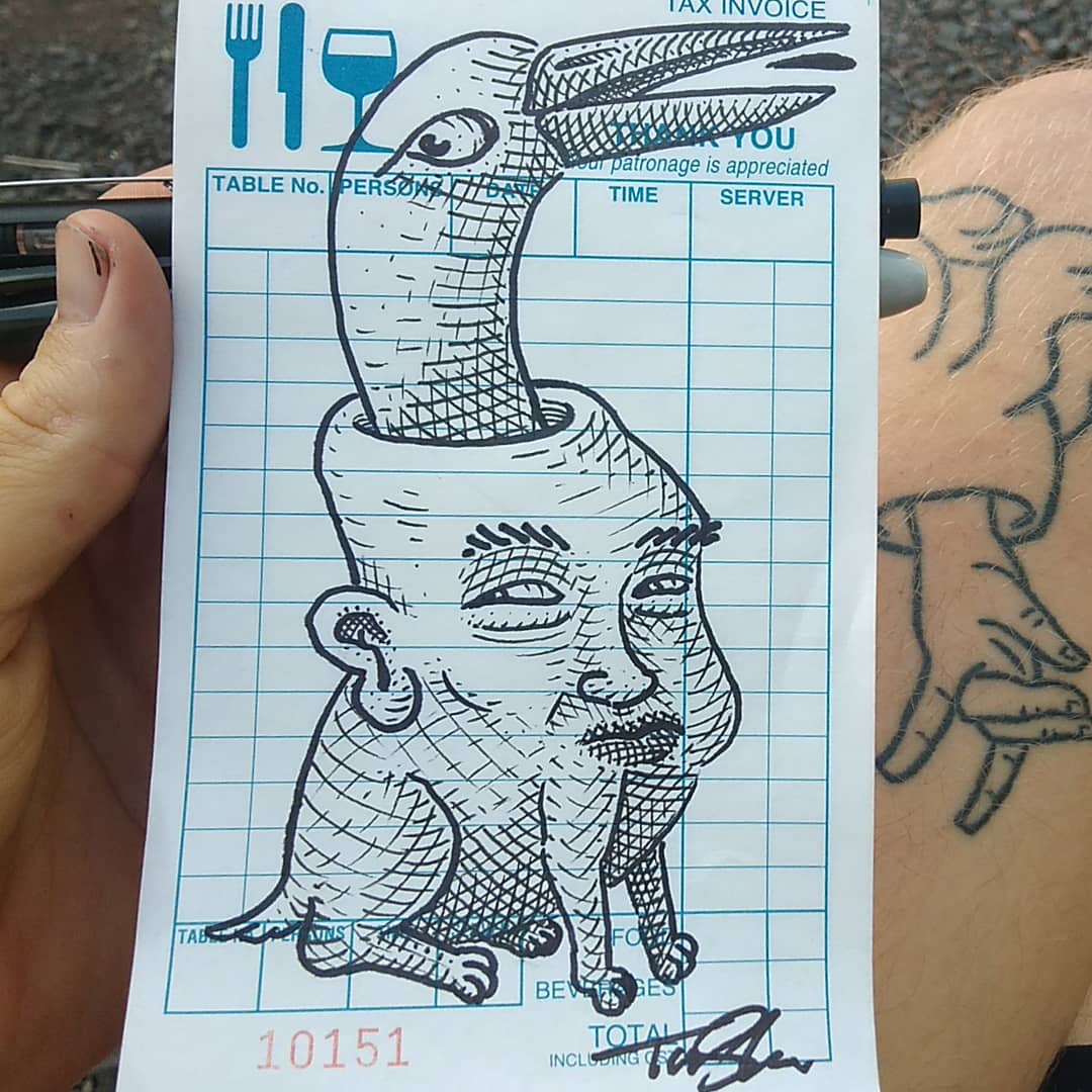 Love drawing on these docket books! #drawing #illustration #surrealism #cartoon