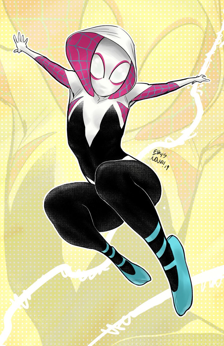 ElkysNova's tweet photo. Spider-Gwen fanart.

Into the Spider-Verse. https://t.co/Pg6ILGGhZM