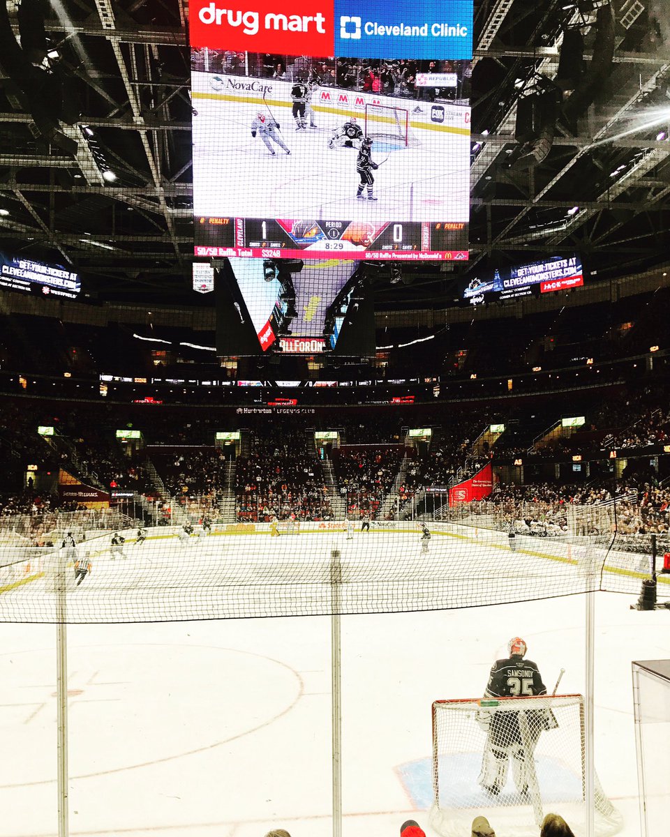andrew_rajec's tweet photo. Great seats and a great time hanging with our fellow First Catholic Slovak Union friends at the Cleveland Monsters hockey game tonight! https://t.co/8deqZeOvZz