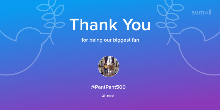 mindbendervikas's tweet photo. Our biggest fans this week: @PantPant500. Thank you! via https://t.co/9h64oXQta2 https://t.co/1LBqnI0FIK