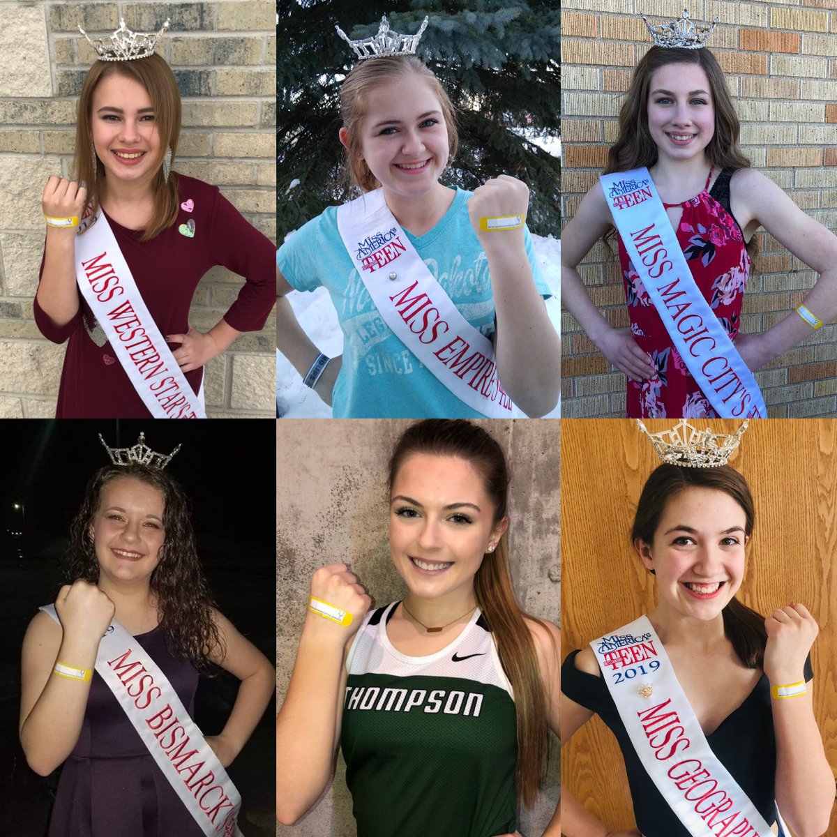 MAOTeenND's tweet photo. I am so proud of the incredible work our amazing ND state local titleholders are doing in their community for #childrenshospitalsweek ✨
Each of these girls have been raising awareness #forthekids by wearing their bandaids to show support!❤️💛
#mndoteen #mndoteenclassof2019 https://t.co/LWStxd7z6C