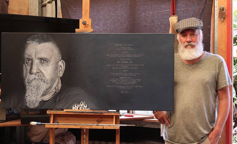 SpidaD's tweet image. A great friend of mine Satya Demasson has painted this amazing painting to enter into this years Archibald. For those who know me, this is fucking awesome. and yes there is some big movie news coming.